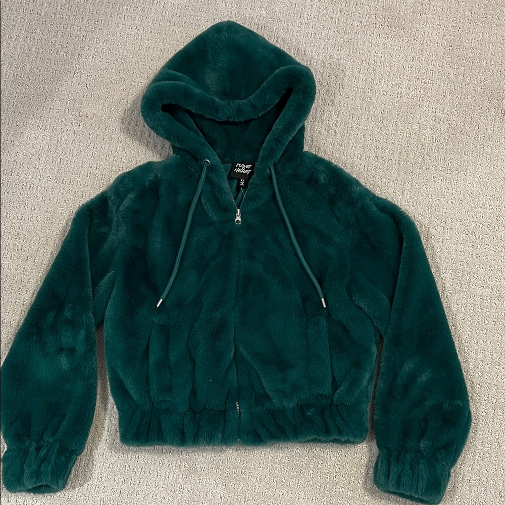 Planet Heart Green Teen Jacket